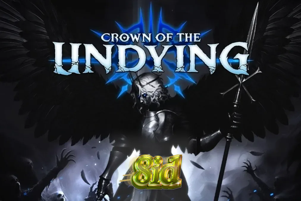 Tampilan visual slot Crown of the Undying dengan tema gothic dan simbol mistis